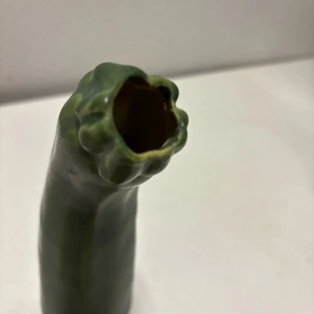 Vtg Patricia Garrett Zucchini Courgette Squash Pottery Vase 9
